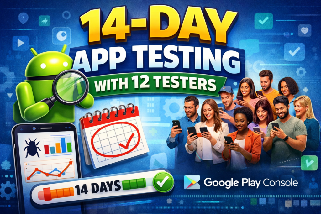 google playstore 14 day test app testing 